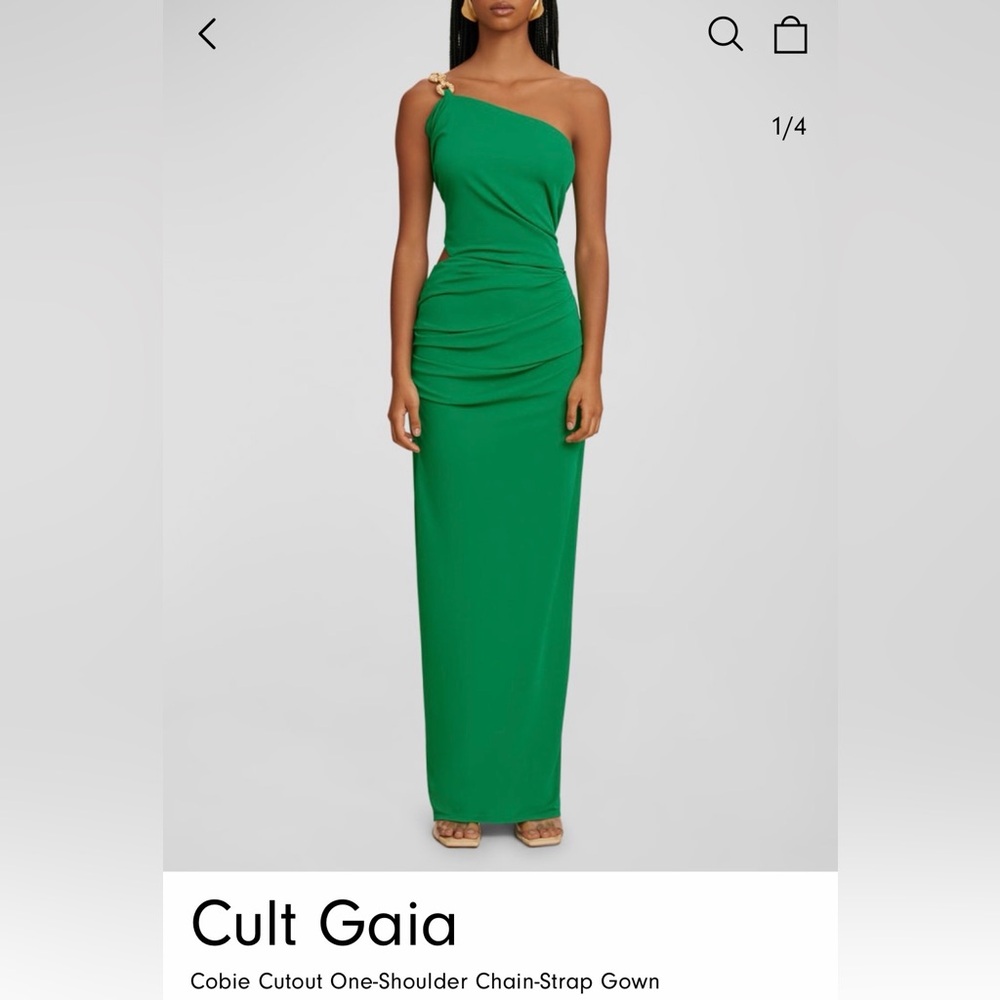 Cult Gaia Cobie Green Maxi Dress